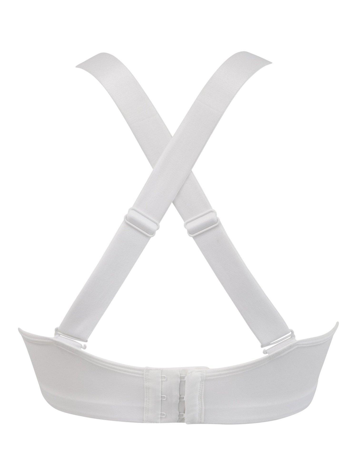 Product image 6 of 6, which shows Pour Moi Energy Sports Bra, White, 32C