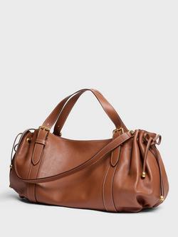 Gerard Darel Le 24H Leather Shoulder Bag, Tan - view 2, Tan