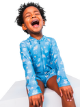 Swim Essentials Baby UV Rashguard Swimsuit, Blue Sealife