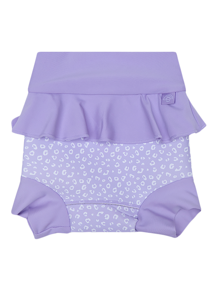Swim Essentials Baby UV Swim Nappy, Lila Leopard, Lila Leopard