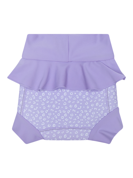Swim Essentials Baby UV Swim Nappy, Lila Leopard - view 2, Lila Leopard