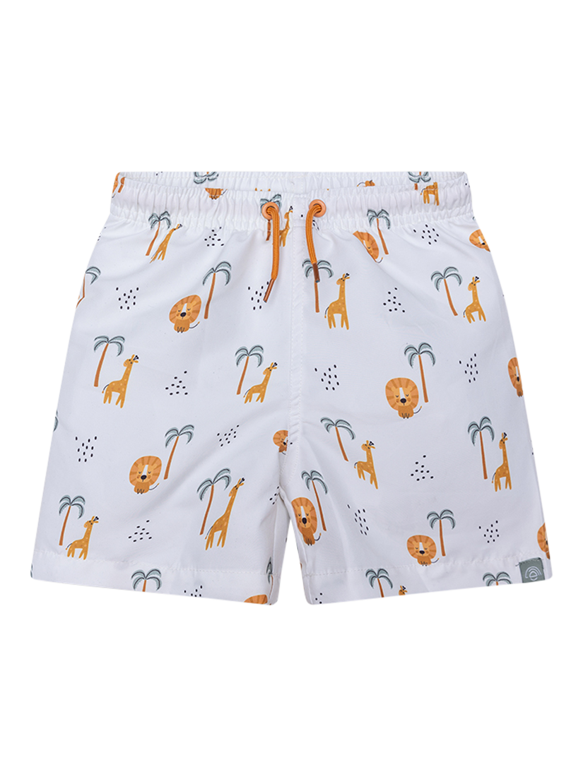 Product image 1 of 3, which shows Swim Essentials Kids' UV Fitted Swim Shorts, Jungle, 1-2 years
