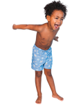Swim Essentials Kids' UV Fitted Swim Shorts, Blue Sealife