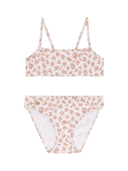 Swim Essentials Kids' UV Bikini, Offwhite Leopard, Offwhite Leopard