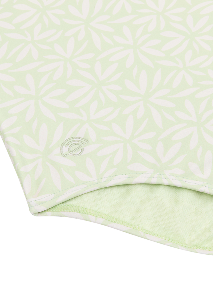 Product image 2 of 3, which shows Swim Essentials Kids' UV Floral Swimsuit, Green Matcha, 1-2 years
