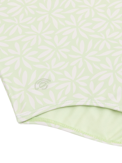 Swim Essentials Kids' UV Floral Swimsuit, Green Matcha - view 2, Green Matcha