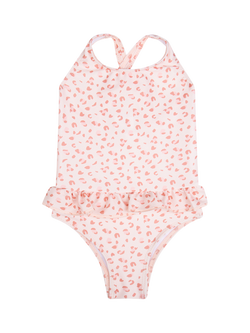 Swim Essentials Kids' UV Swimsuit, Pink Leopard, Pink Leopard