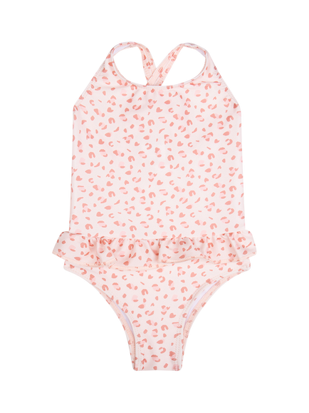 Swim Essentials Kids' UV Swimsuit, Pink Leopard, Pink Leopard