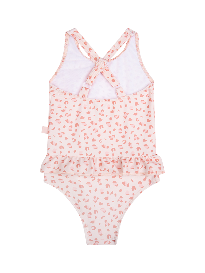 Product image 2 of 2, which shows Swim Essentials Kids' UV Swimsuit, Pink Leopard, 1-2 years