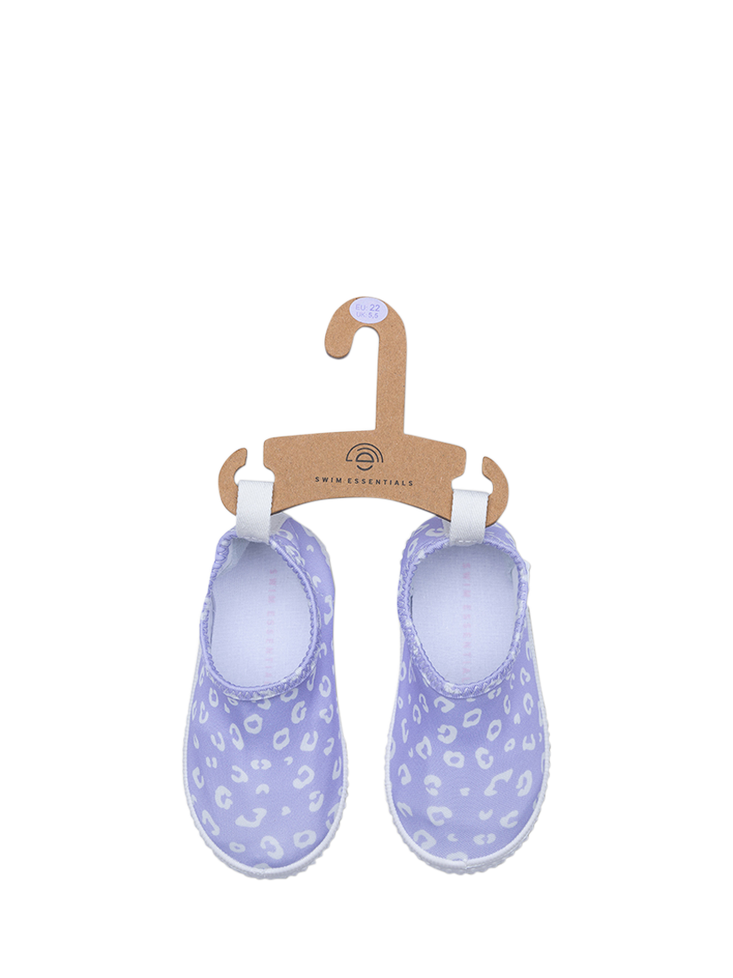 Product image 3 of 10, which shows Swim Essentials Kids' Water-Shoes , Lila Leopard, EU24