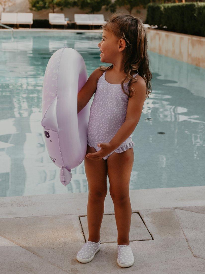 Product image 7 of 10, which shows Swim Essentials Kids' Water-Shoes , Lila Leopard, EU24