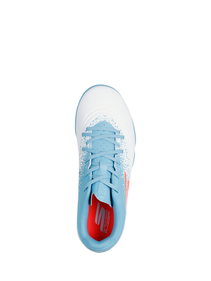 Skechers Kids' Soccer Razor 1.5 Youth FG Football Boots, White/Turquoise - view 2, White/Turquoise