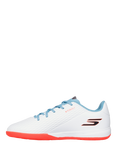 Skechers Kids' Soccer SKX_2 Youth IC Football Boots, White/Turquoise