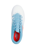Skechers Kids' Razor 1.5 Firm Ground Speed Football Boots, White/Turquoise