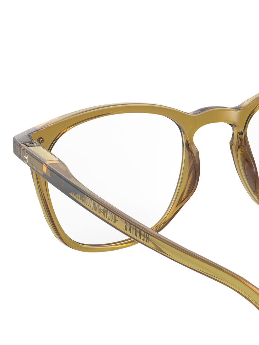 Product image 4 of 5, which shows IZIPIZI Golden Reading Glasses, Green Gold, 1