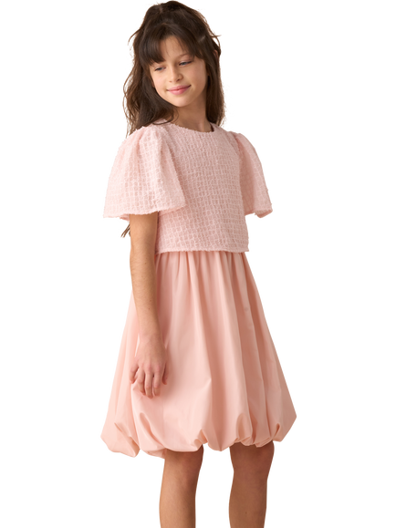 Angel & Rocket Kids' Puffball Dress, Pink, Pink