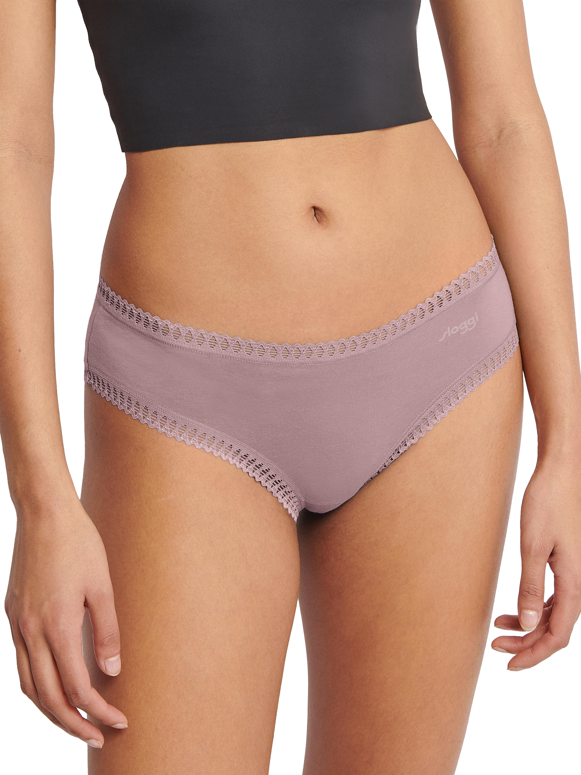 Product image 2 of 8, which shows sloggi GO Crush Organic Cotton Hipster Knickers, Multiple Colours 1, L