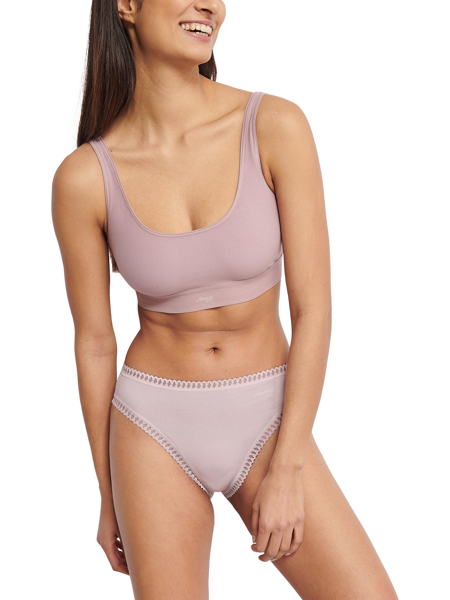 Product image 5 of 8, which shows sloggi GO Crush Organic Cotton High Leg Knickers, Multiple Colours 1, L