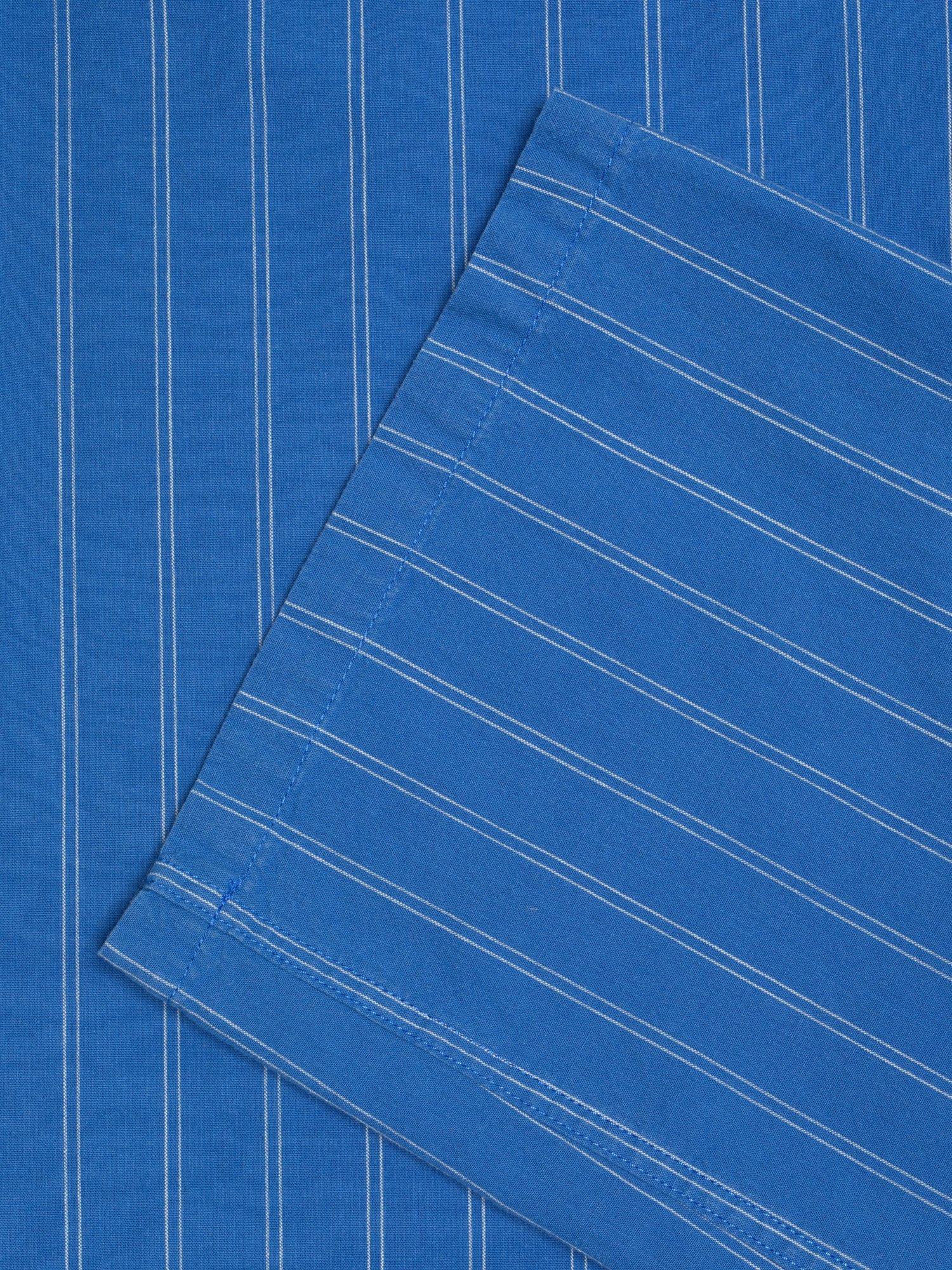 Product image 8 of 8, which shows Nudie Jeans Gullan Stripe Trousers, Blue/White, 26