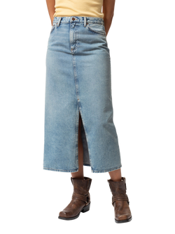 Nudie Jeans Anna Denim Skirt, Light Blue, Light Blue