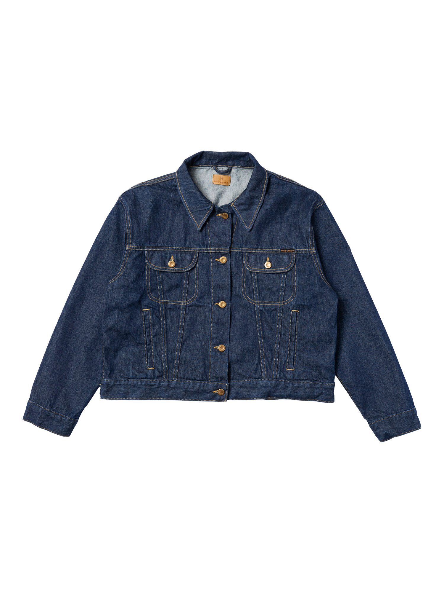 Product image 4 of 5, which shows Nudie Jeans Berit Denim Jacket, Dark Blue, XS