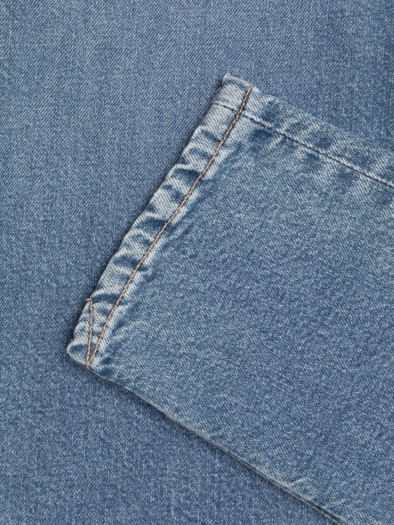 Product image 7 of 8, which shows Nudie Jeans Mellow Mae Slim Fit Straight Leg Jeans, Blue, W24/L28