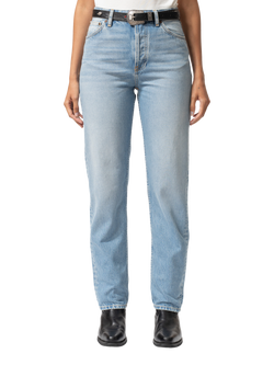 Nudie Jeans Lofty Lo Straight Jeans, Light Blue, Light Blue