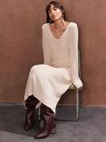 Ro&Zo V-Neck Knitted Midi Dress