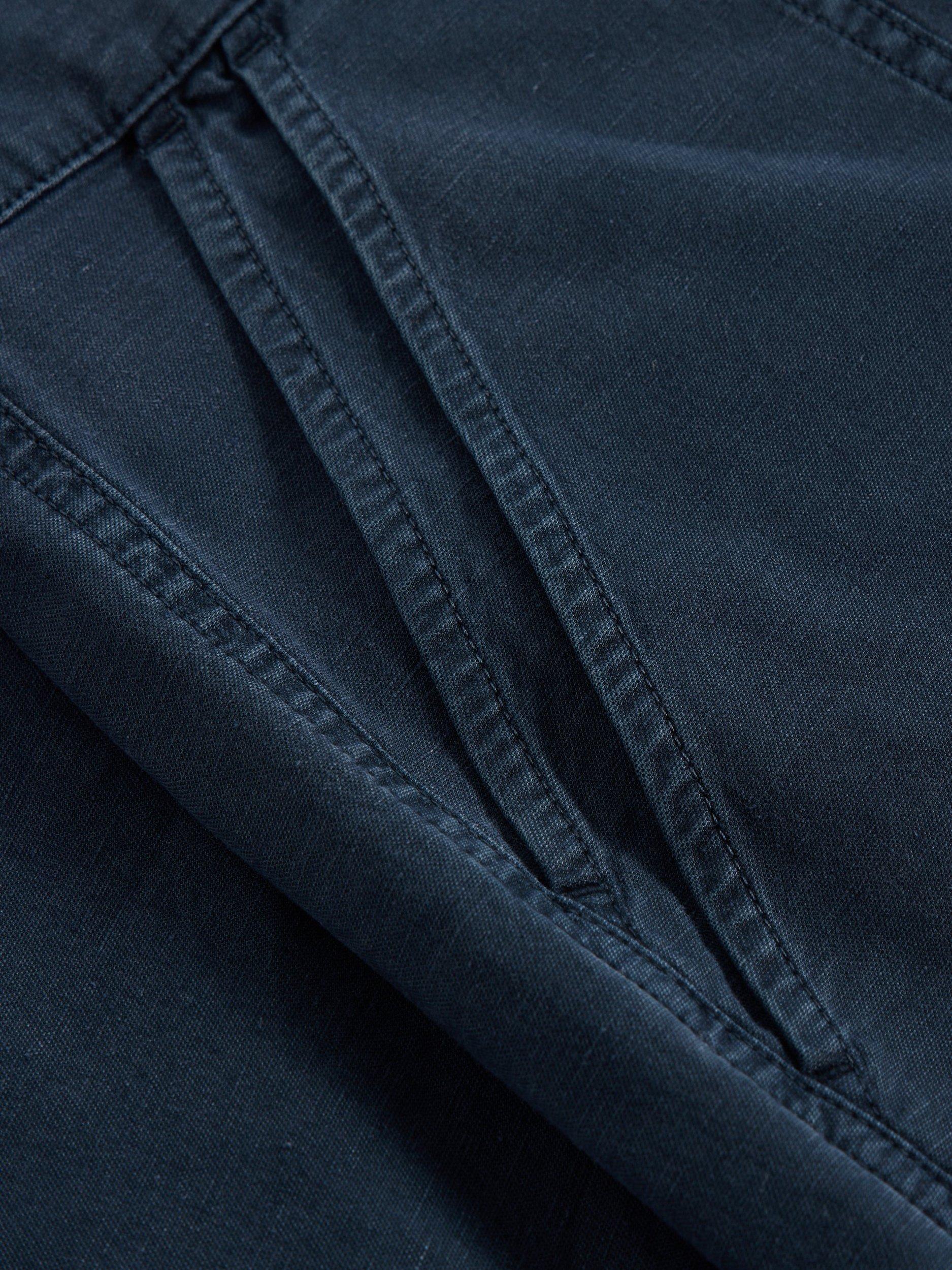 Product image 6 of 6, which shows White Stuff Twister Organic Cotton Rich Chino Trousers, Dark Navy, 6S