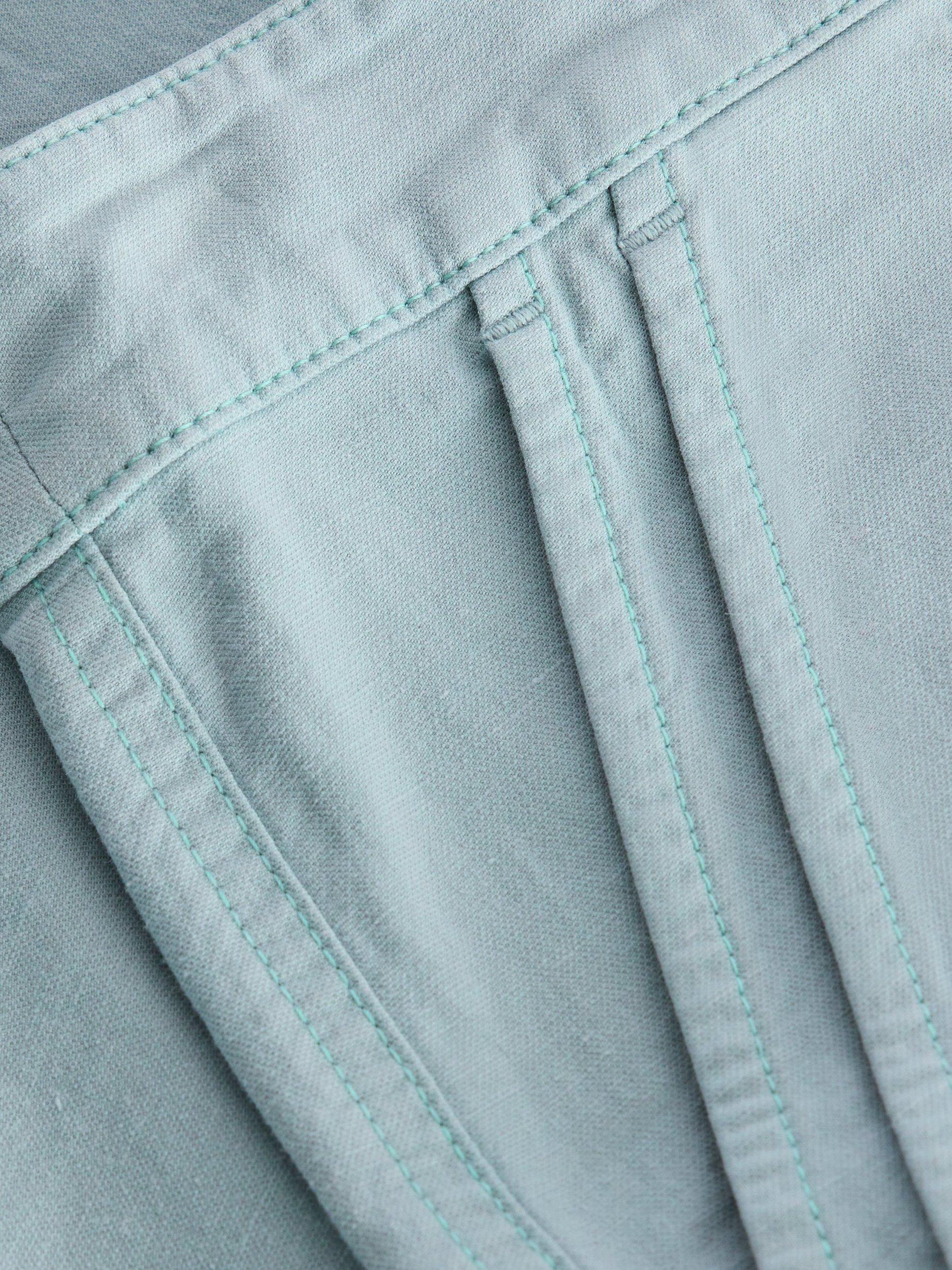 Product image 6 of 6, which shows White Stuff Twister Organic Cotton Rich Chino Trousers, Light Blue, 22R
