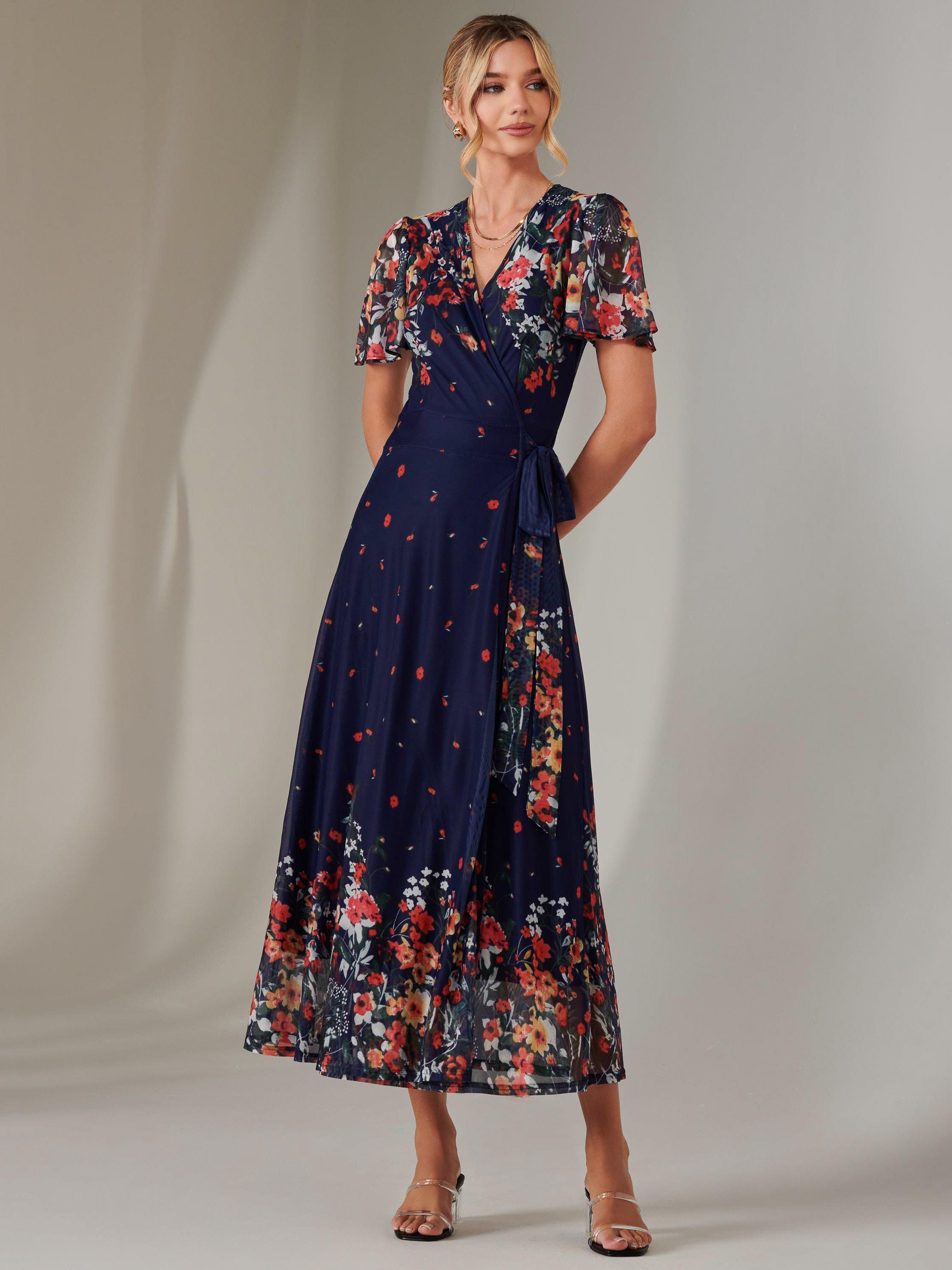 Jolie Moi Floral Maxi Dress, Multi