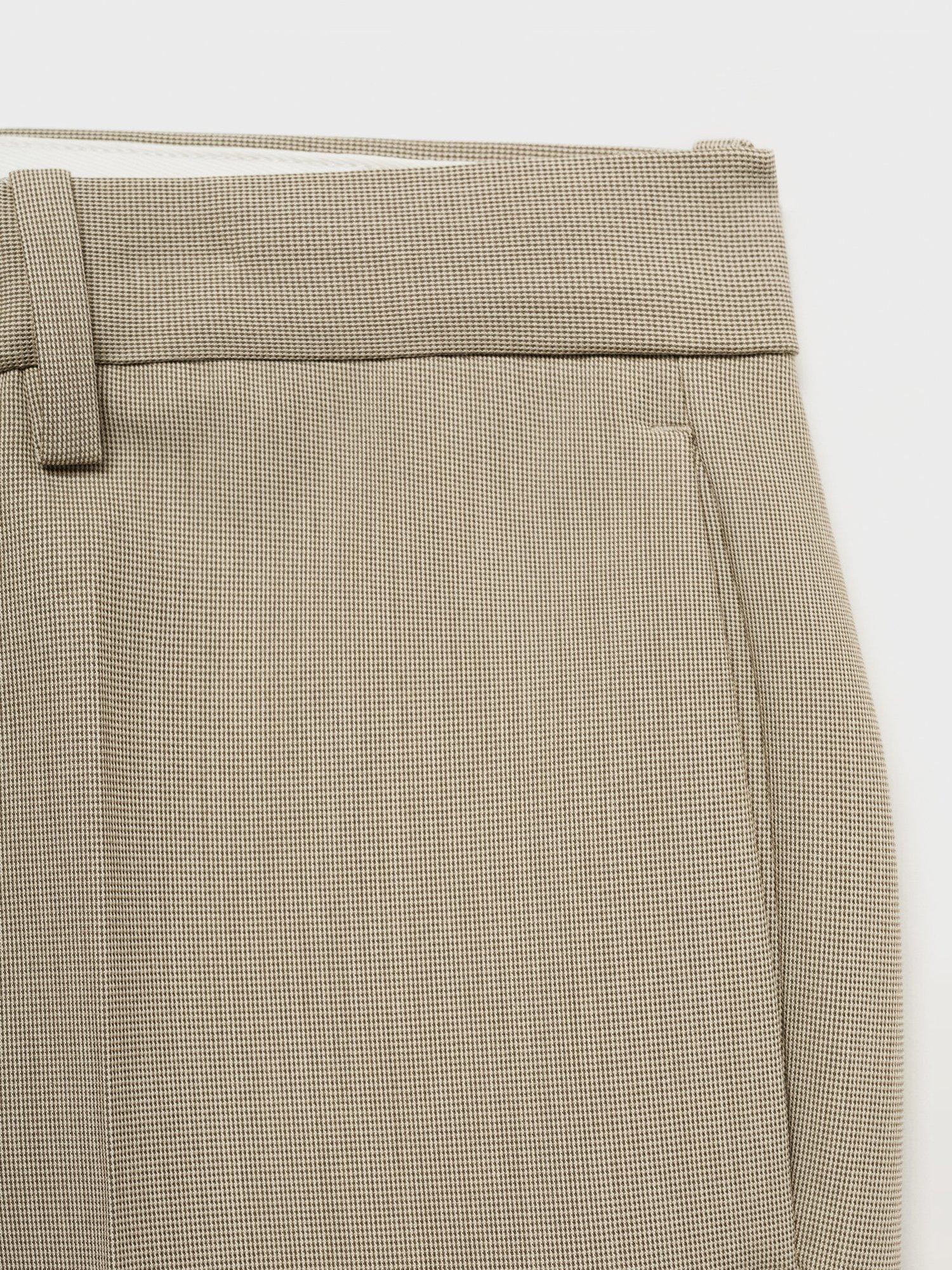 Product image 8 of 8, which shows Mango Paris Super Slim Fit Trousers, Light Beige, 32