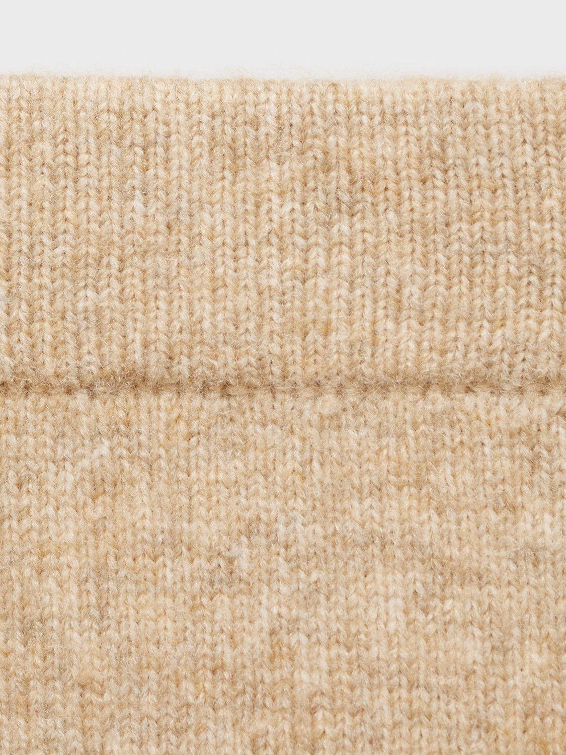 Product image 7 of 7, which shows Mango Stella Knitted Mini Skirt, Tan, L