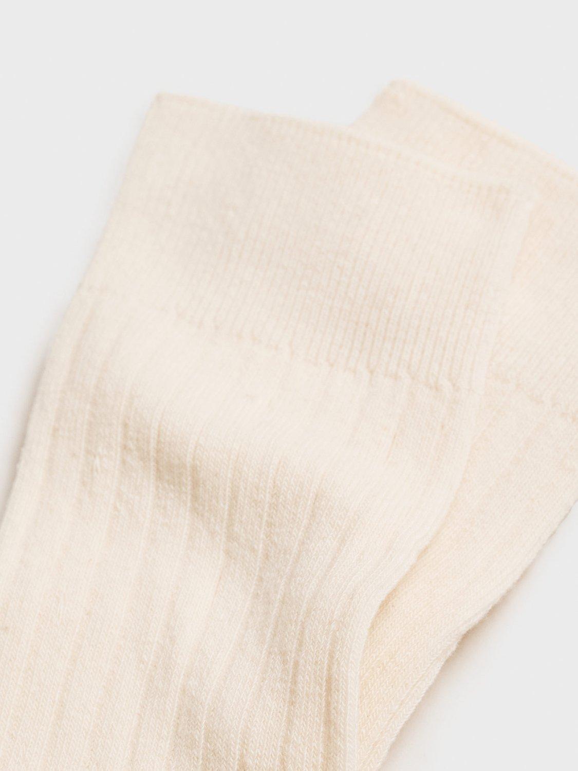 Product image 2 of 3, which shows Mango Canale Socks, Light Beige, 9-11