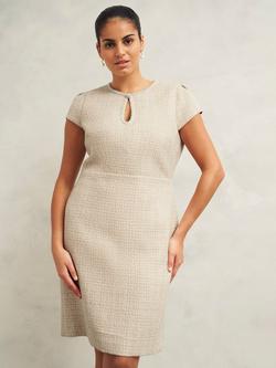 Hobbs Oriana Tweed Dress, Oyster, Oyster