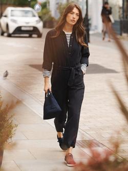 NRBY Polly Belted Jumpsuit, Navy, Navy