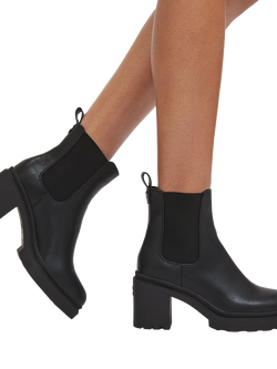 Carvela Boulder Block Heel Ankle Boots, Black - view 2, Black