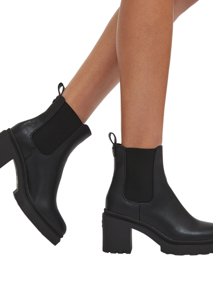 Carvela Boulder Block Heel Ankle Boots, Black - view 2, Black