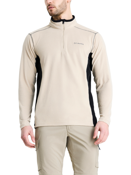 Columbia Men's Klamath Range II Super-Light Fleece Jacket, Beige/Black