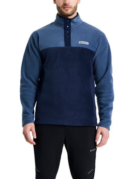 Columbia Men's Steens Mountain Half Snap II Neck Fleece, Blue/Navy
