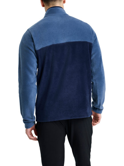 Columbia Men's Steens Mountain Half Snap II Neck Fleece - view 2, Blue/Navy