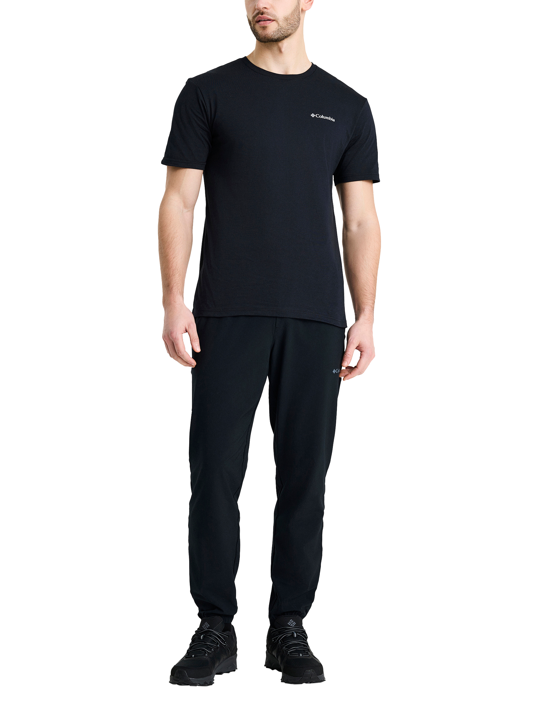 Product image 6 of 6, which shows Columbia Men's North Cascades Short Sleeve T-Shirt, Black, S