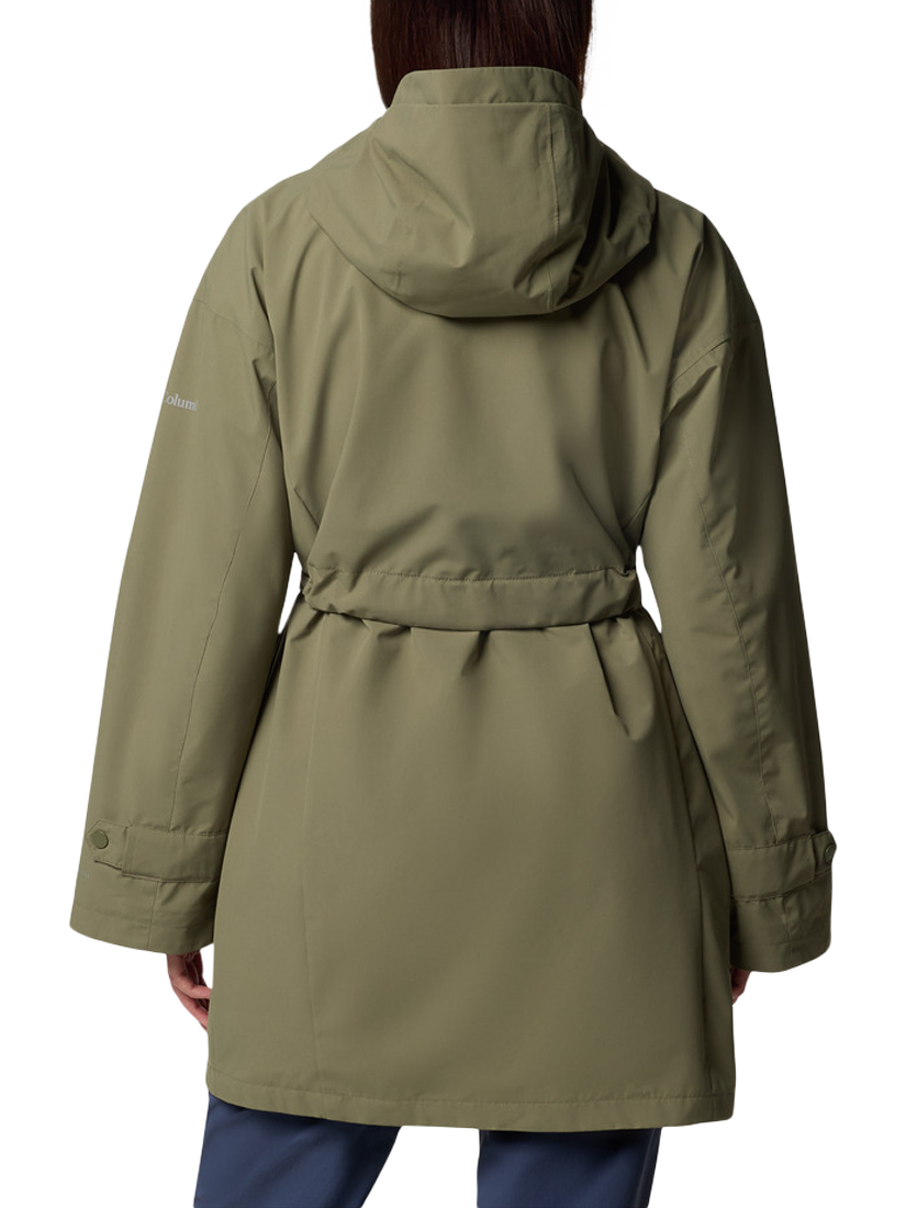 Product image 2 of 5, which shows Columbia Women's Here and There III Trench Jacket, Stone Green, S