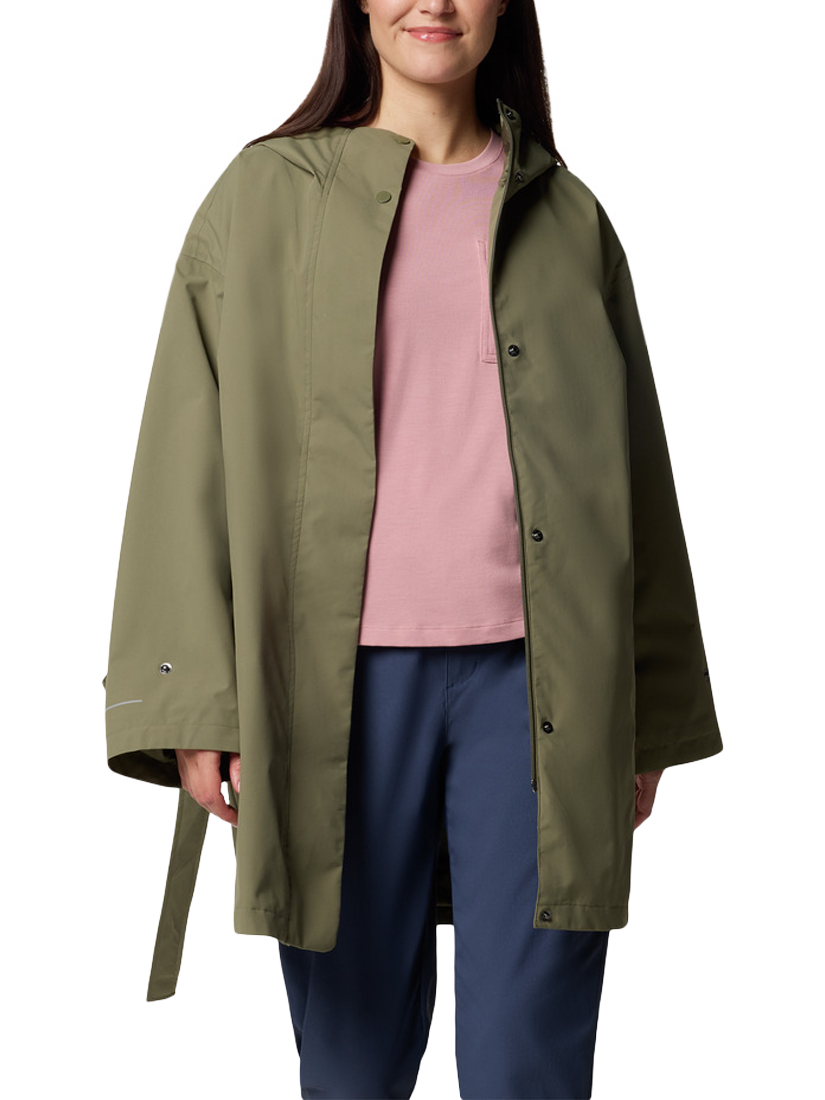 Product image 5 of 5, which shows Columbia Women's Here and There III Trench Jacket, Stone Green, S