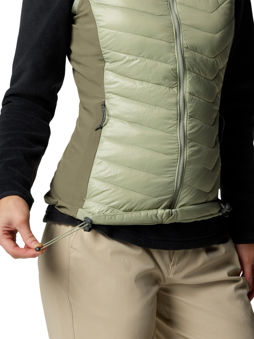 Product image 3 of 4, which shows Columbia Women's Power Pass II Hybrid Gilet, Safari/Stone, S