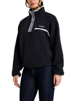 Columbia Women's Helvetia II Cropped Half Snap Fleece, Black