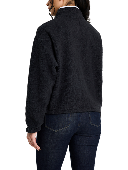 Columbia Women's Helvetia II Cropped Half Snap Fleece - view 2, Black