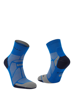 Hilly Ankle Running Socks, Cobalt/Iron, Cobalt/Iron