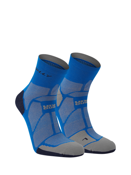 Hilly Ankle Running Socks, Cobalt/Iron - view 2, Cobalt/Iron
