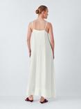 John Lewis Placement Bloom Spaghetti Straps Cami Midi Dress, Off White